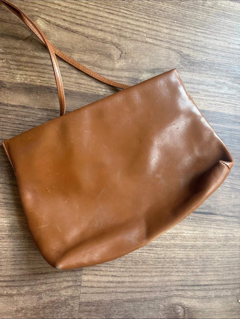 Vintage Salvatore Ferragamo Vara Brown Leather Shoulder Crossbody Bag D 21 0588